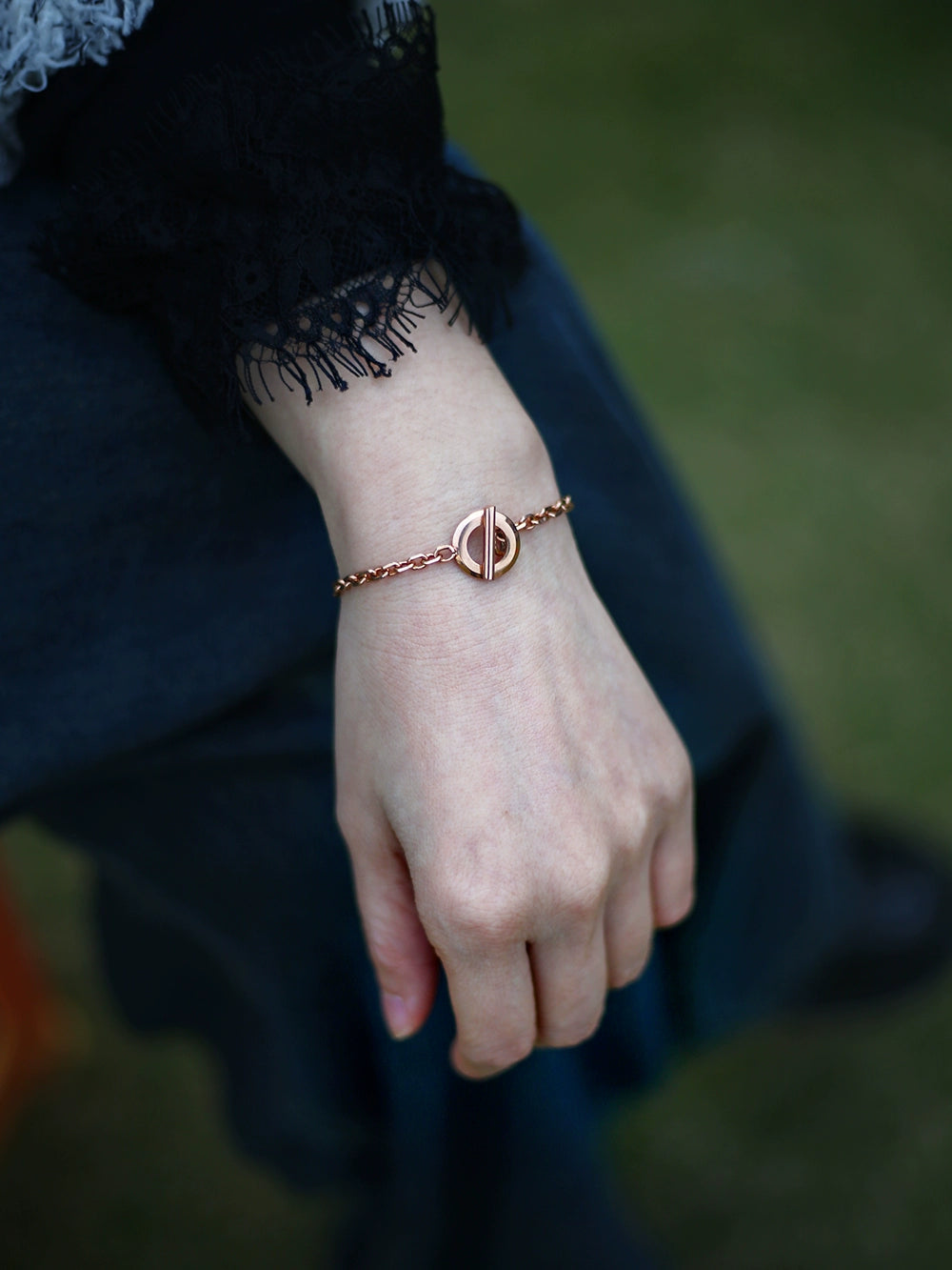 Pet Avatar Custom Titanium Steel Toggle Bracelet