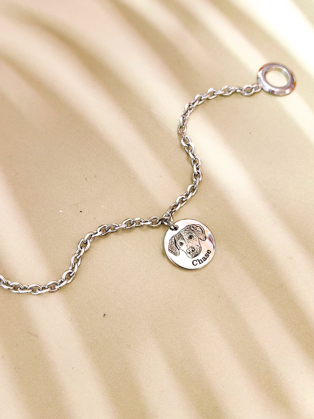 Pet Avatar Custom Titanium Steel Toggle Bracelet