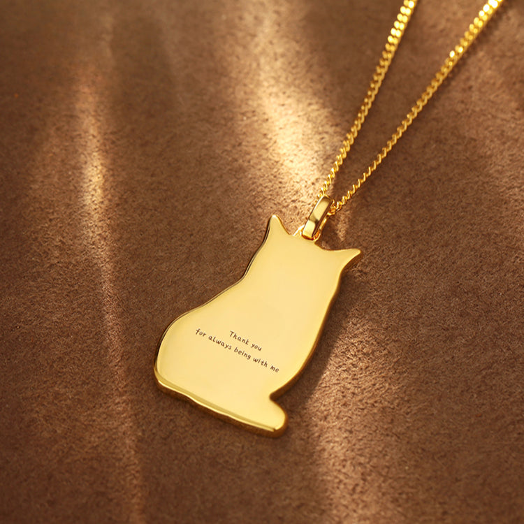 Kitten Dog Pet Photoes Custom Silver Men's and Women's Necklaces
