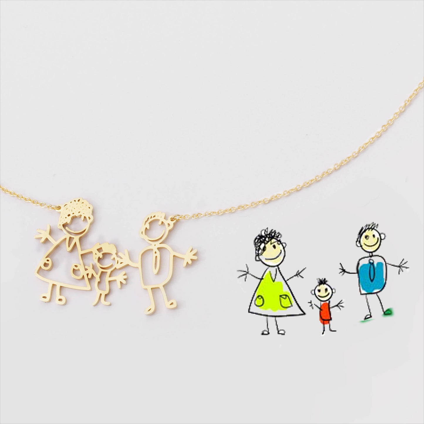 Children's Cute Painting Customized Necklace