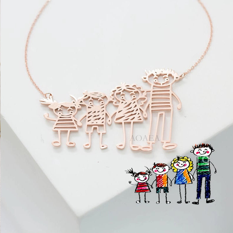 Children's Cute Painting Customized Necklace