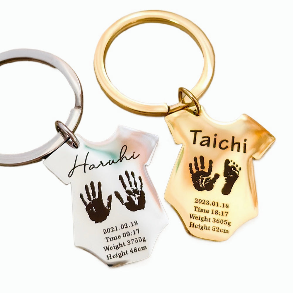 Baby Souvenir Custom Titanium Steel Keychain